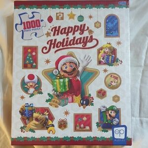 New / Sealed USAopoly Nintendo Festive Holiday Puzzle with Iconic Characters